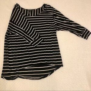White House Black Market | French striped blouse